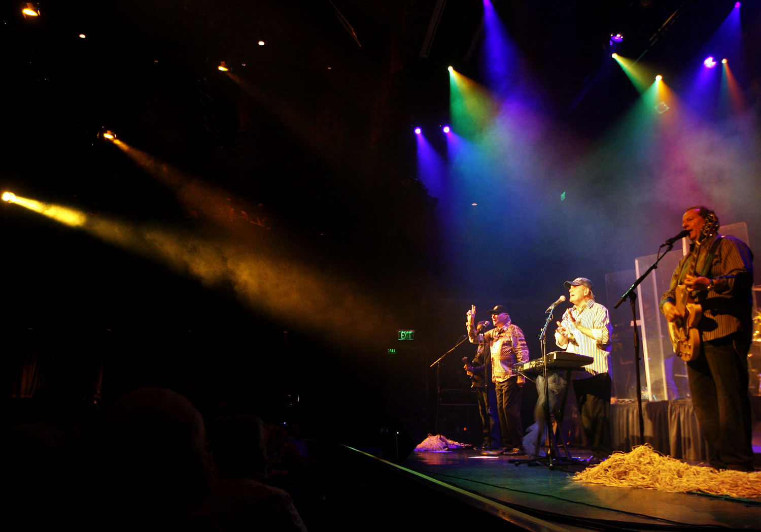 The Beach Boys perform at the Mississippi Moon Bar inside Diamond Jo Casino on Saturday. PHOTO CREDIT: Nicki Kohl