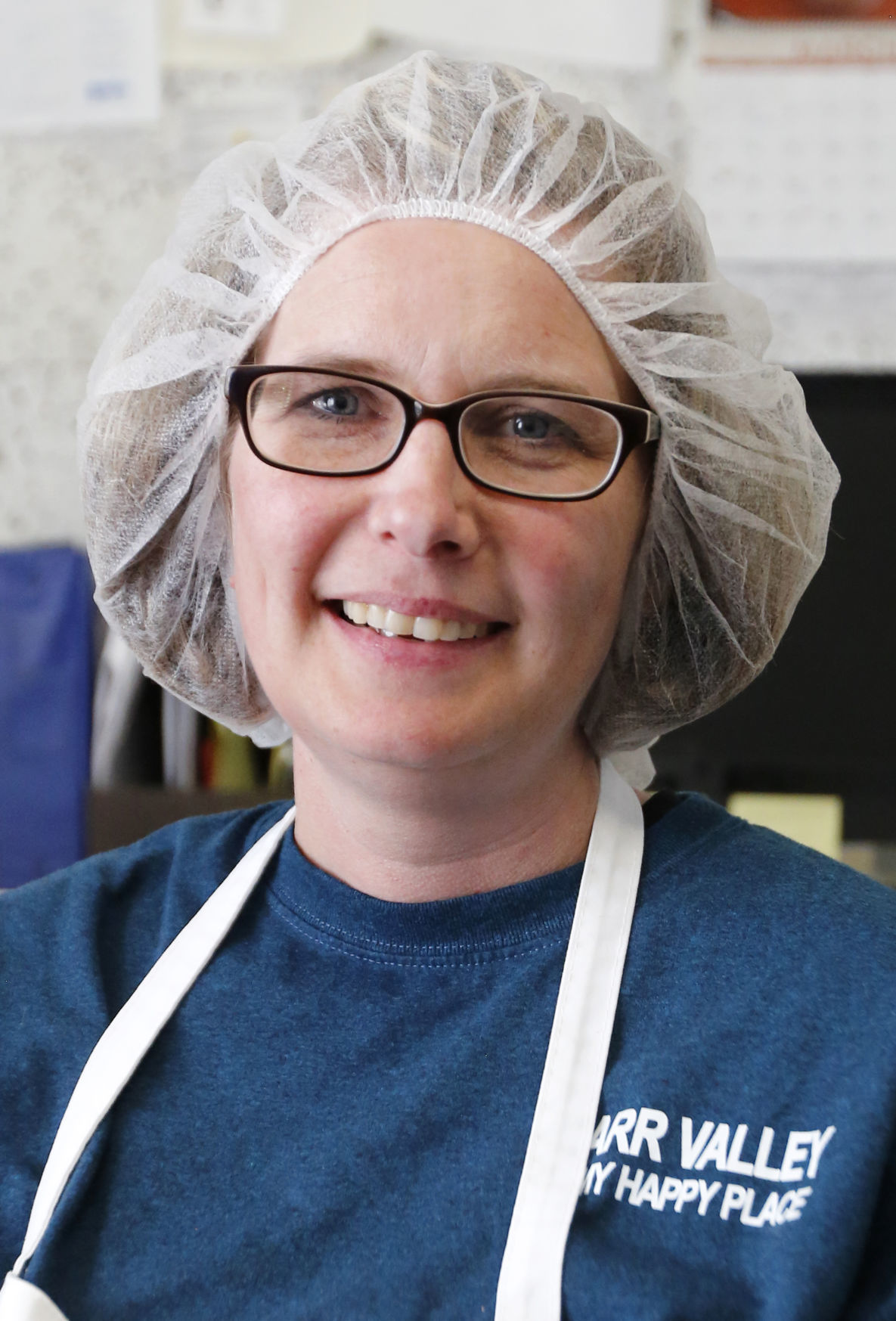 Joy Bussan is the Fennimore Production Manager at the Carr Valley Cheese Company in Fennimore, Wis.    PHOTO CREDIT: EILEEN MESLAR