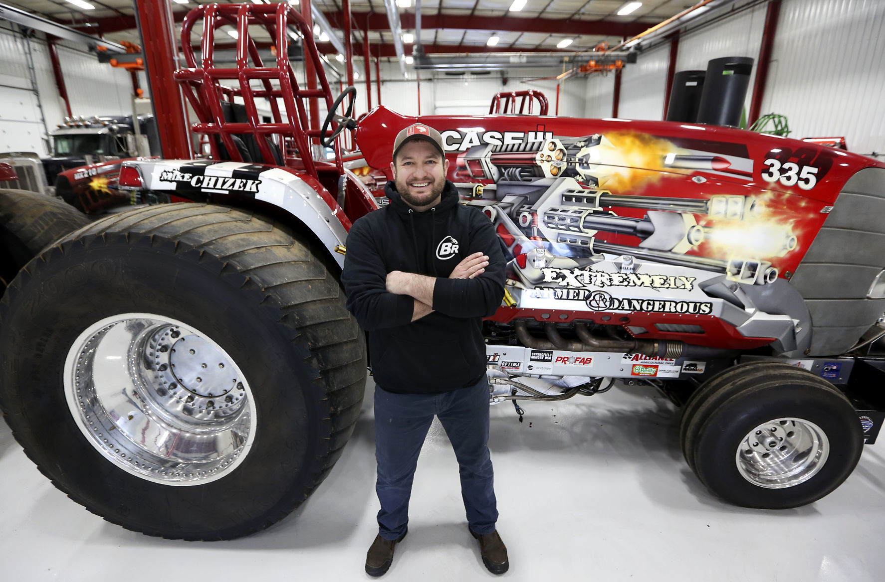 Josh Blackbourn is a co-owner of Blackbourn Racing Components with his father, Terry. The Cuba City, Wis., manufacturer creates the parts and builds tractors. Inspiration for the business came from Josh watching his dad prepare and compete in tractor pulls.    PHOTO CREDIT: NICKI KOHL