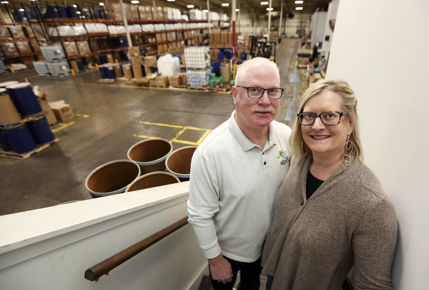 Richard and Kristin Thomas are co-owners of Bio-Bond. They started the business four years ago    PHOTO CREDIT: NICKI KOHL