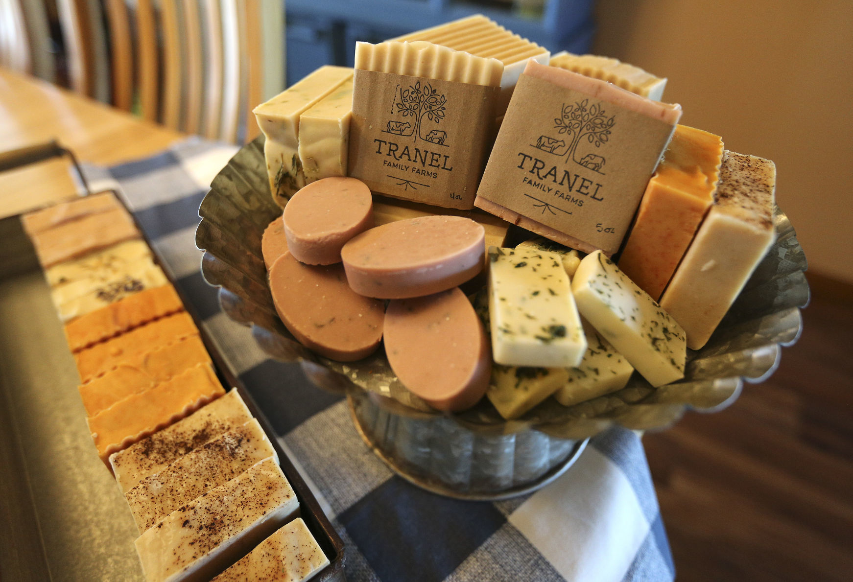Tranel Family Farms Organic Soap in several varieties. PHOTO CREDIT: Dave Kettering