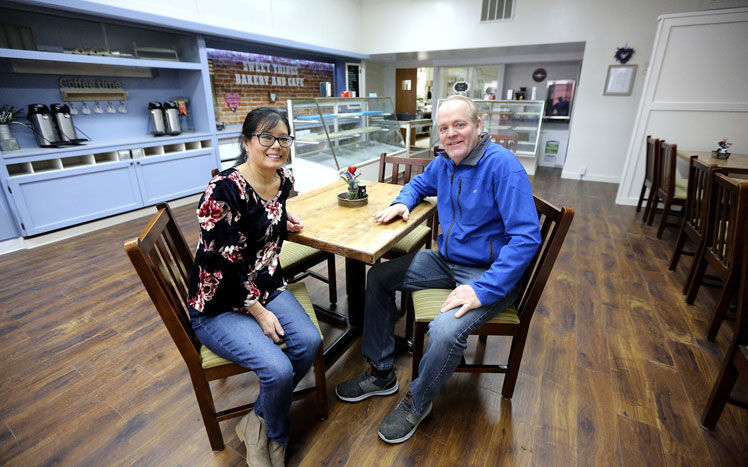 Donna Thede and her husband, Tracy, now own Sweet Things Bakery in Maquoketa, Iowa, and after extensive renovations to the property, it will open for business on Wednesday, Feb. 5. PHOTO CREDIT: Dave Kettering