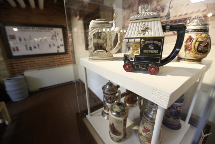 The National Brewery Museum located in Potosi, Wis. showcasing an eclectic collection of beer bottles and cans, glasses, trays, coasters, advertising materials and various other breweriana collectibles. PHOTO CREDIT: Nicki Kohl