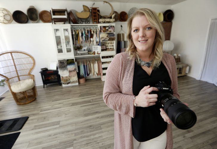 Vanessa Brachman is the owner of Vanessa Irene Photography. The business recently moved to 233 W. Second St. in Dubuque. Photo taken on Friday, Feb. 21, 2020. PHOTO CREDIT: NICKI KOHL