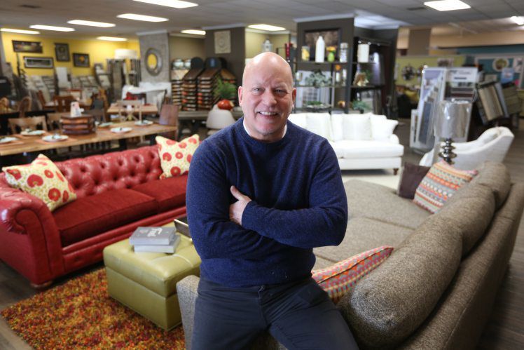 David Tranel owns Interiors ... by Design in Dubuque. PHOTO CREDIT: Dave Kettering