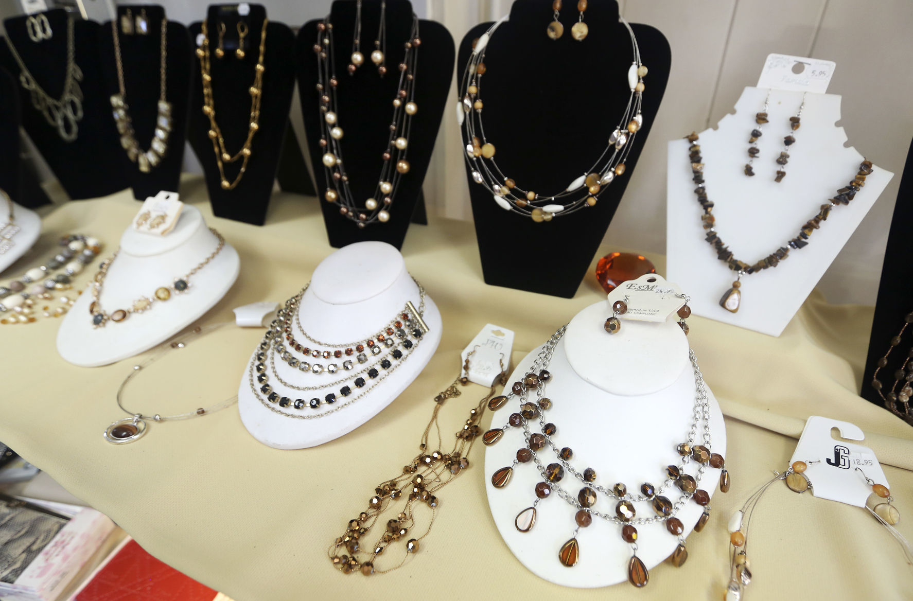 Jewelry for sale at The Jewelry Box in Dubuque on Thursday, June 25, 2020. PHOTO CREDIT: NICKI KOHL