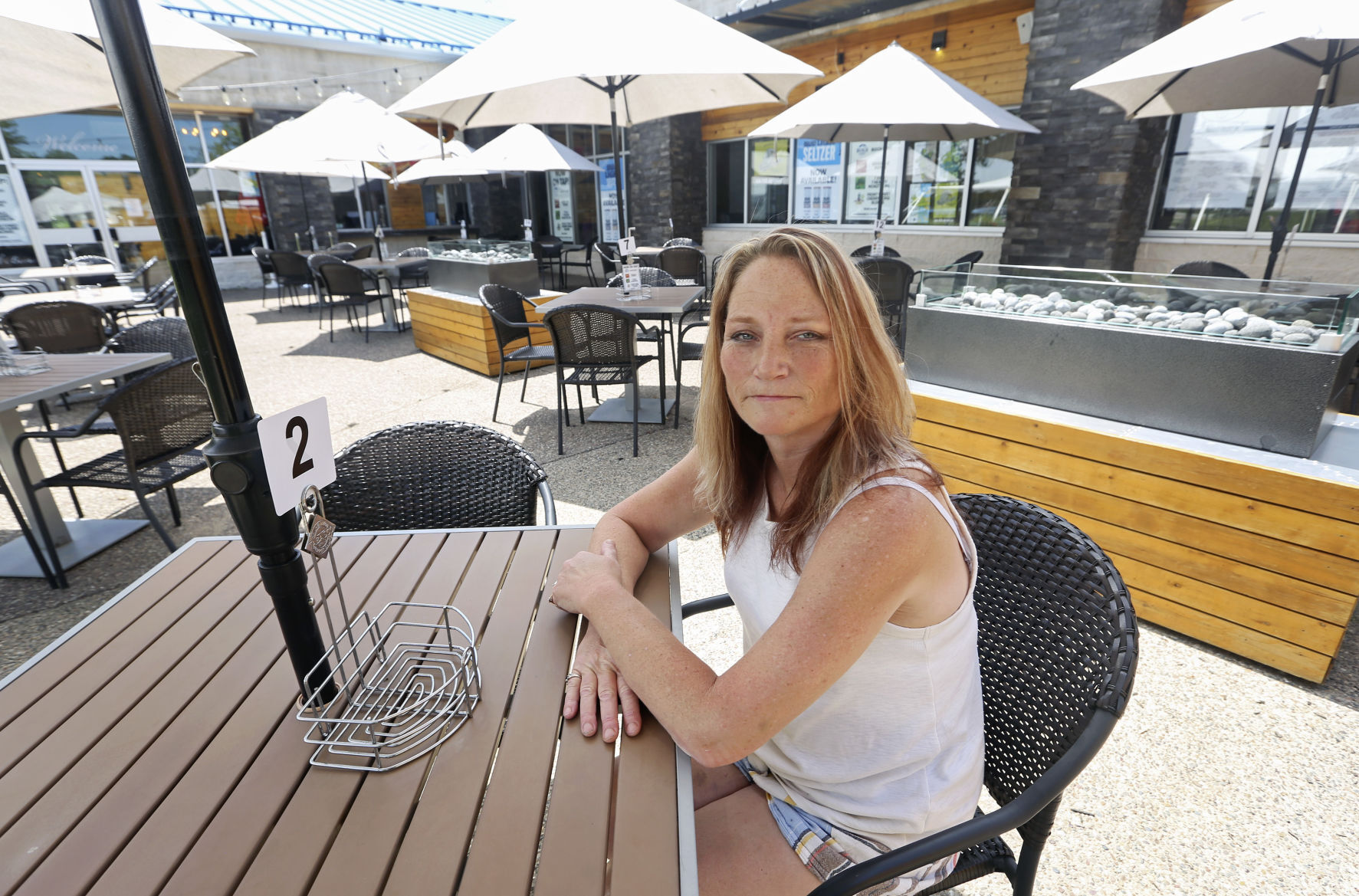 Mary Knupp is owner of Frentress Lake Bar & Grill in East Dubuque, Ill. Photo taken on Thursday, July 16, 2020. PHOTO CREDIT: NICKI KOHL