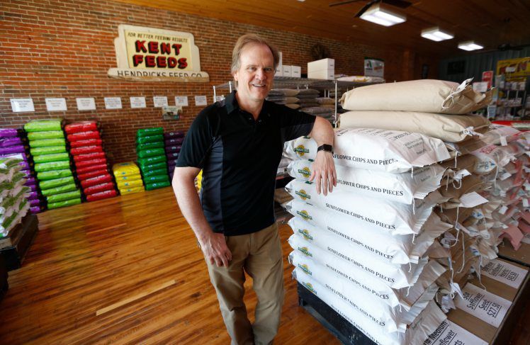 Bill Hendricks, owner of Hendricks Feed and Seed in Dubuque. PHOTO CREDIT: Dave Kettering