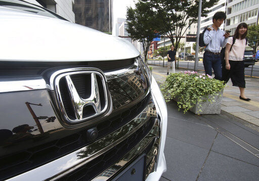 Japanese automaker Honda reported today it sank into the red for the April-June quarter, as its sales plunged over the coronavirus pandemic, especially in the U.S., Japan and India.  PHOTO CREDIT: Koji Sasahara