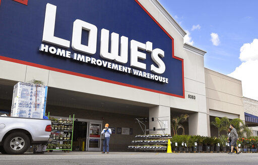 A massive surge in online sales and increased business at its U.S. stores helped push Lowe’s second-quarter performance above analysts’ estimates. Similar to rival Home Depot, Lowe’s Cos. has experienced stronger interest in its products as people continue to stay home amid the virus outbreak.  PHOTO CREDIT: Mark J. Terrill