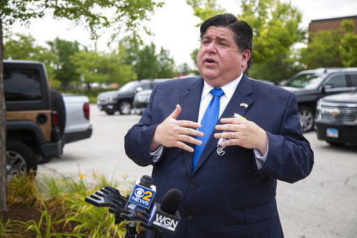 Illinois Gov. J.B. Pritzker today is providing a substantive look at how he wants to make the state a completely renewable-energy state by 2050 with tighter controls on utility companies amid an influence-peddling scheme involving ComEd. PHOTO CREDIT: Anthony Vazquez