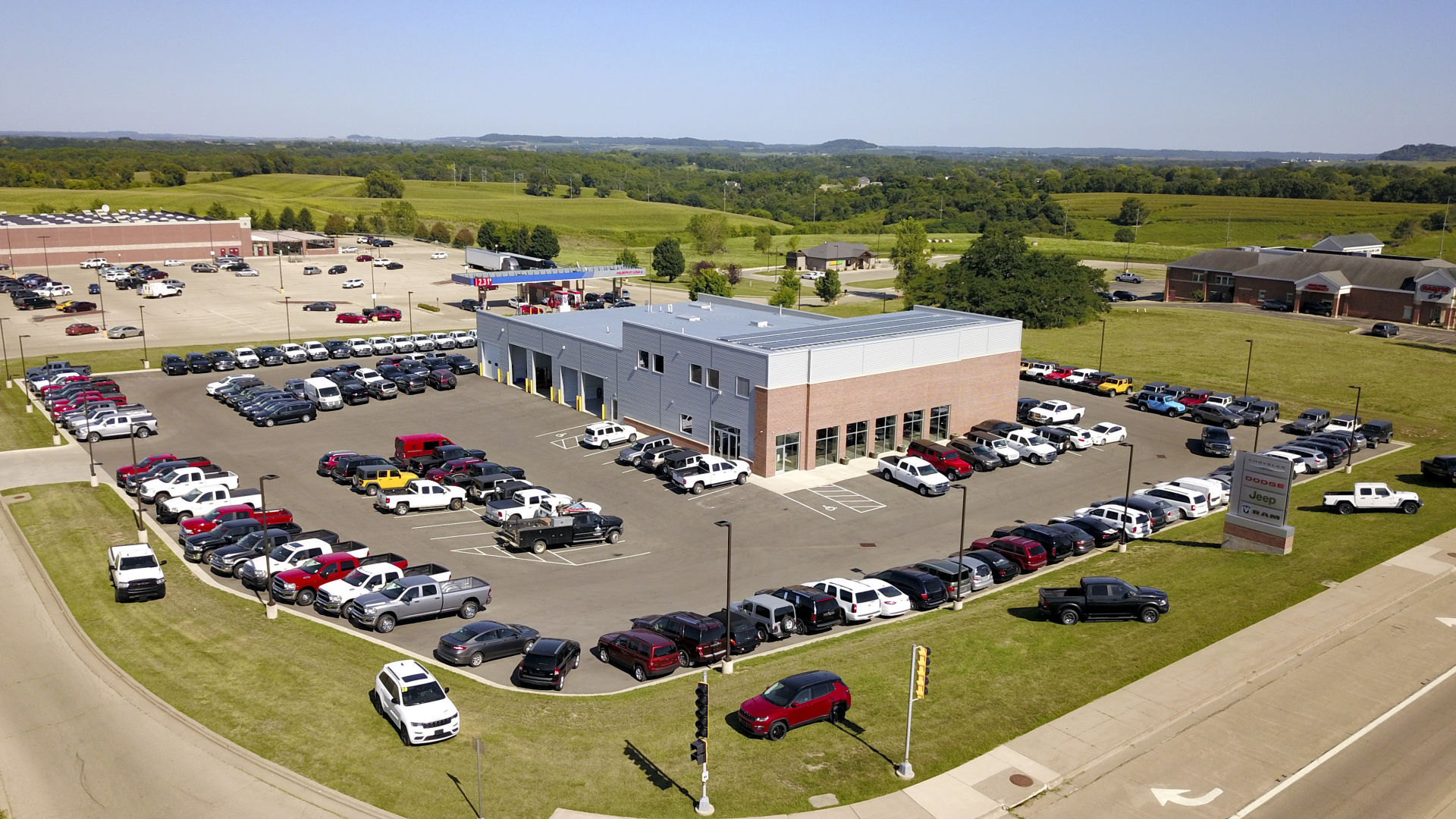 The new Galena Chrysler Dodge Jeep dealership is located off of U.S. 20 in Galena, Ill. PHOTO CREDIT: Dave Kettering