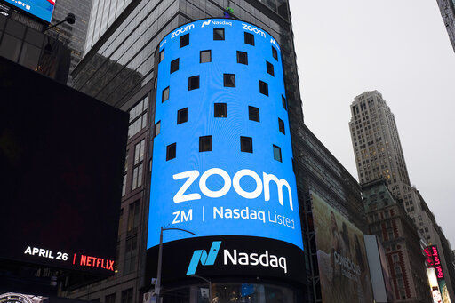 Zoom is experiencing partial outages during the first day of school for thousands of students who are relying on the video conferencing technology to connect with educators. Grade schools, high schools and universities are relying on Zoom and competing technologies like Microsoft Teams to reduce the chance of infection during the pandemic. PHOTO CREDIT: Mark Lennihan