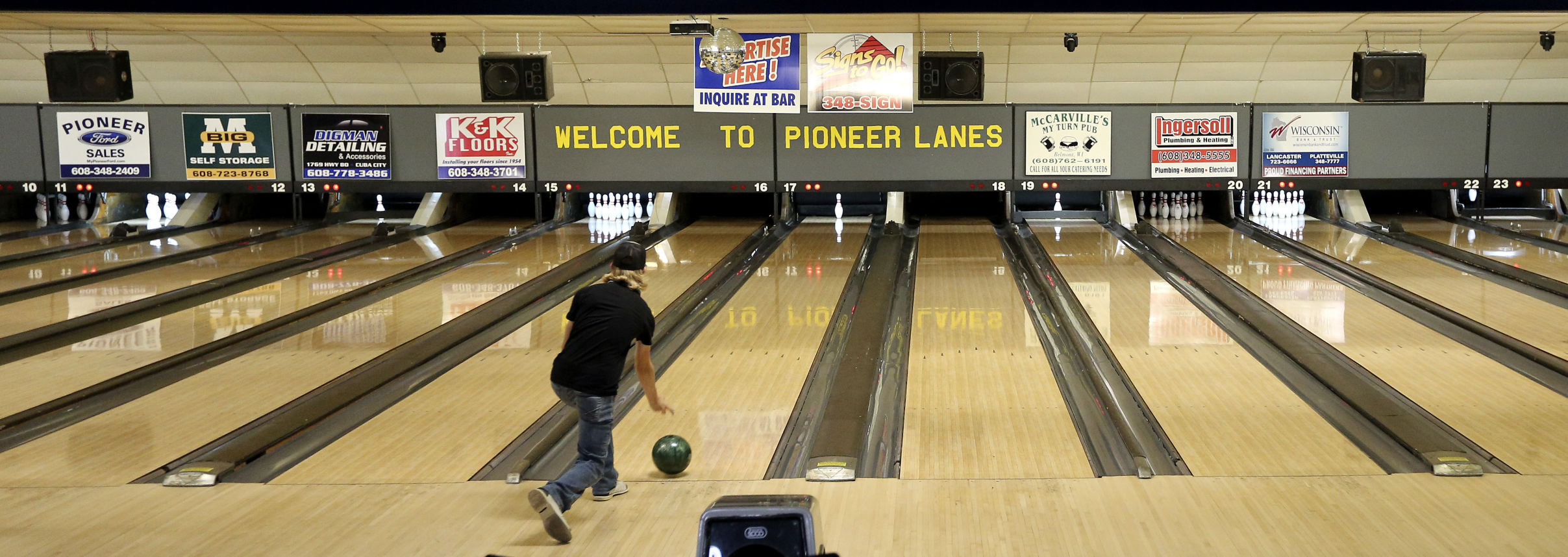 On too many occasions recently, Pioneer Lanes has not featured many bowlers. PHOTO CREDIT: Dave Kettering, Telegraph Herald