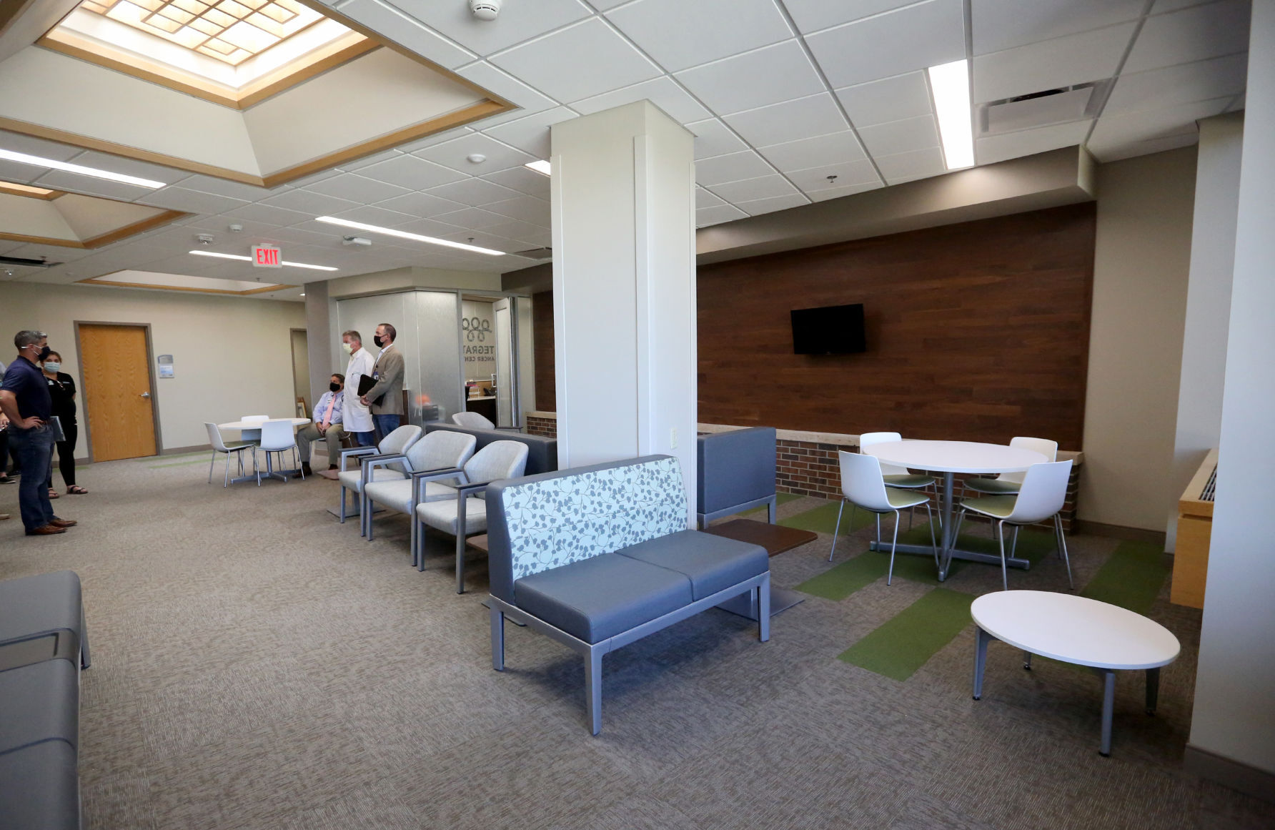 A waiting area at the new Integrated Cancer Center in Dubuque on Friday, Sept. 25, 2020. The center is a collaboration between UnityPoint Health-Finley Hospital and Grand River Medical Group and will be located on Finley