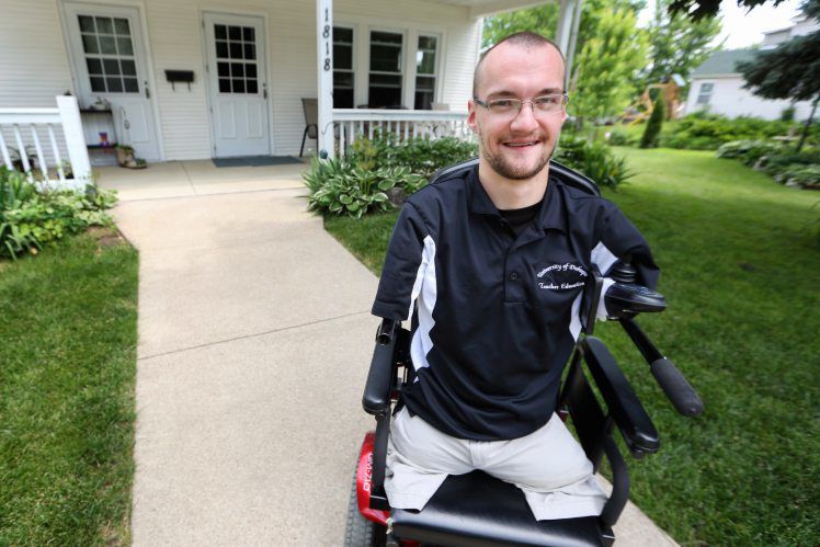 Jacob Hesselman has taught special education in the Dubuque Community School District for several years. The IVRS helped him work toward his career. PHOTO CREDIT: NICKI KOHL