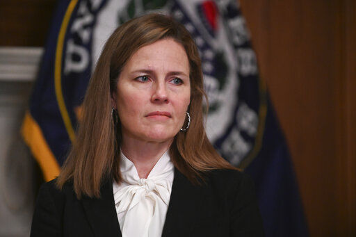 Confirmation hearings for Supreme Court nominee Amy Coney Barrett are set to begin as a divided Senate charges ahead on President Donald Trump’s pick to replace the late Justice Ruth Bader Ginsburg. PHOTO CREDIT: Erin Scott
