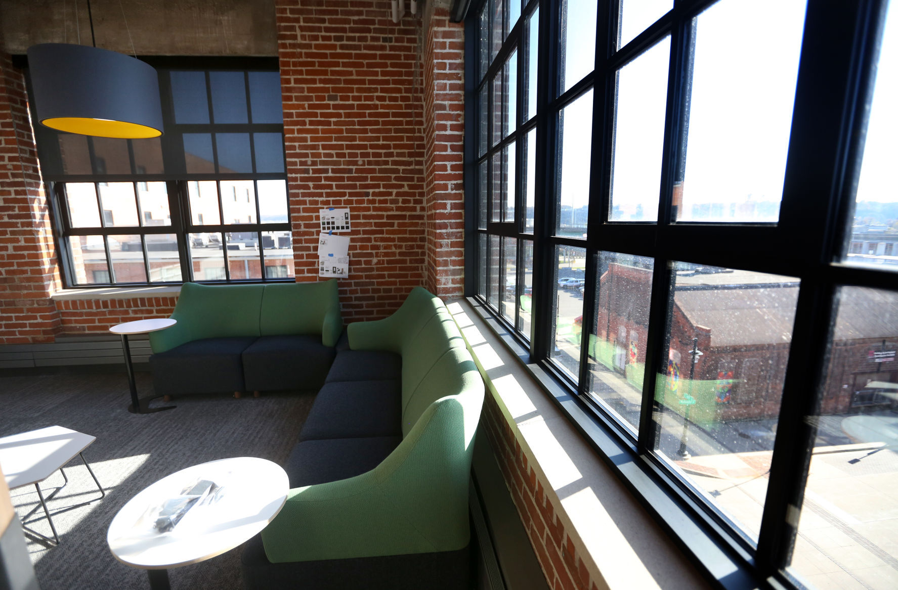 A lounge area at the Dupaco Voices Building in Dubuque on Wednesday, Nov. 4, 2020. PHOTO CREDIT: JESSICA REILLY