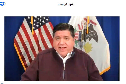 Illinois Gov. J.B. Pritzker announced new COVID-19 restrictions Tuesday that include capping crowds in retail stores and temporarily closing museums and casinos. Under the newly announced restrictions, retail stores must lower customer capacity to 25% from the current 50%, though grocery stores will be excluded and can operate at 50% capacity.  PHOTO CREDIT: State of Illinois via AP