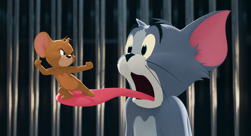 This image released by Warner Bros. Entertainment shows a scene from the upcoming animated film "Tom & Jerry," expected in 2021. Warner Bos. Pictures on Thursday announced that all of its 2021 film slate will stream on HBO Max at the same time they play in theaters. (Warner Bros. Entertainment via AP) PHOTO CREDIT: HONS