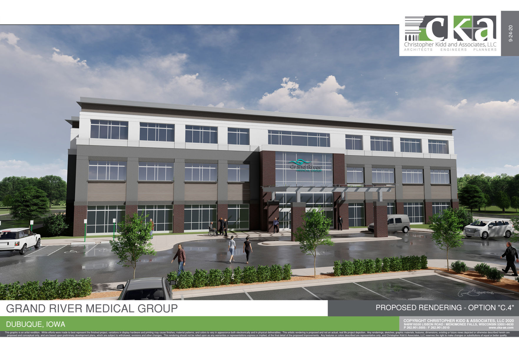 A rendering of the proposed Grand River Medical Group clinic that would be constructed on Westmark Drive and would replace the facility at 320 N. Grandview Ave. PHOTO CREDIT: Contributed