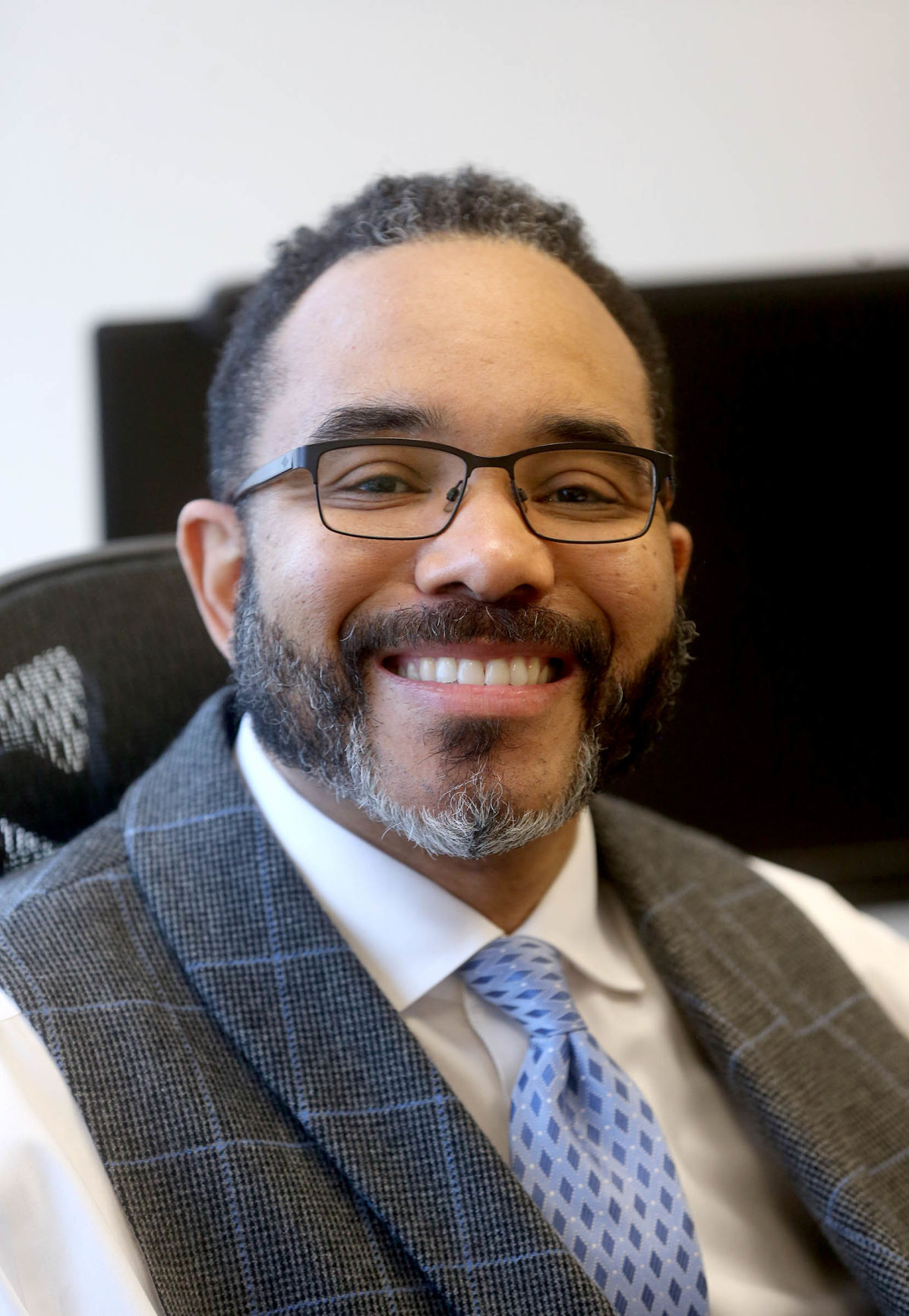Dr. Ricardo Cunningham is director of master in management program and department head for business and accounting at University of Dubuque. PHOTO CREDIT: Jessica Reilly