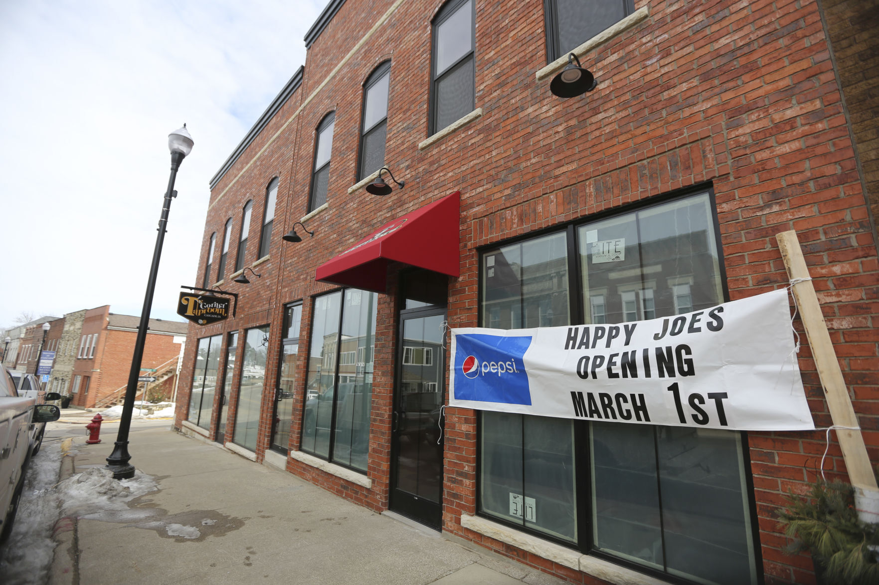 Happy Joe’s Pizza and Ice Cream will open Monday in Cascade, Iowa. PHOTO CREDIT: Dave Kettering