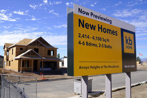 U.S. home construction fell 6% in January but applications for building permits rose sharply. The Commerce Department reported today that the January decline pushed home and apartment construction down to a seasonally adjusted rate of 1.58 million units in January, compared to 1.68 million units in December.  PHOTO CREDIT: Mark J. Terrill