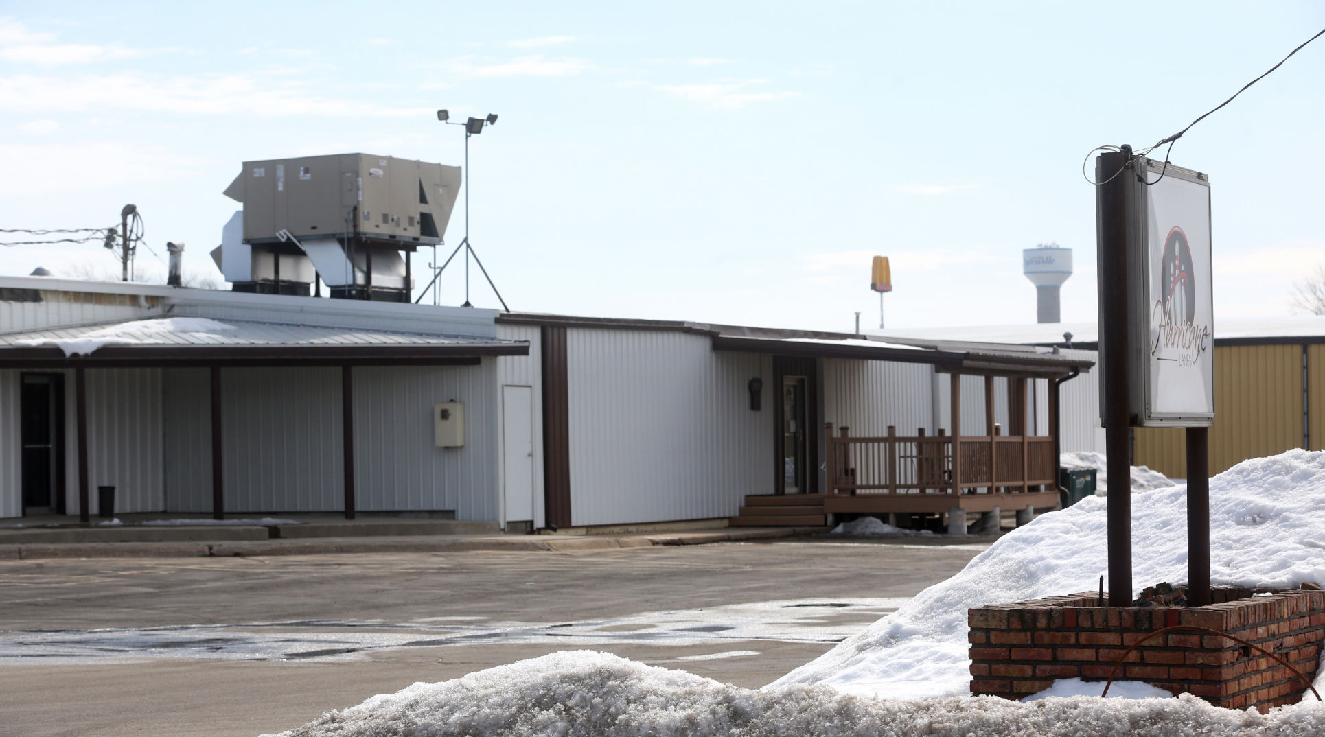 Dyersville Economic Development Corp. has invested thousands of dollars into revamping the building housing Hurricane Lanes Bowling Center and the former Royal Supper Club at 703 13th Ave. SE in Dyersville, Iowa. PHOTO CREDIT: JESSICA REILLY