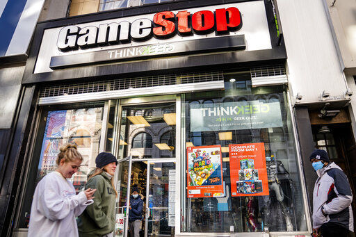 GameStop says it’s selling up to 3.5 million of its shares, a move that will allow the video-game retailer to take advantage of the big surge in its stock price this year. The company said the shares will be sold through an “at-the-market” offering, which lets a publicly traded company raise capital over time by offering securities into the already existing trading market.  PHOTO CREDIT: John Minchillo