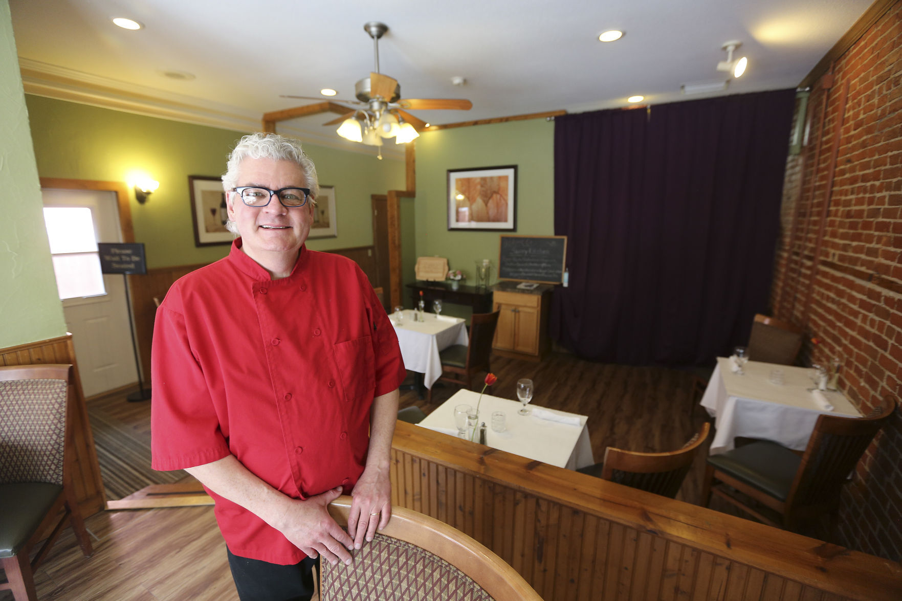 James Ungs opened his restaurant Savory Kitchen in February at 309 N. Main St. in Galena, Ill.    PHOTO CREDIT: Dave Kettering