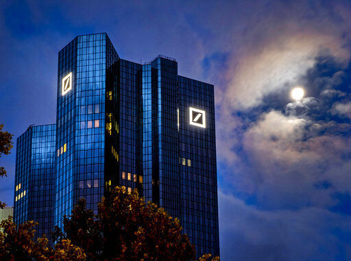 Deutsche Bank releases first-quarter earnings today. PHOTO CREDIT: Michael Probst