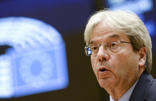 European Commissioner for Economy Paolo Gentiloni. PHOTO CREDIT: Johanna Geron