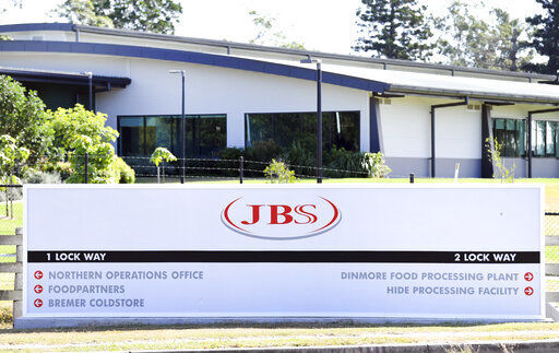The world’s largest meat processing company is getting back online after production around the world was disrupted by a cyberattack. Brazil’s JBS SA said late Tuesday that it had made “significant progress” in dealing with the cyberattack and expected the “vast majority” of its plants to be operating today. PHOTO CREDIT: Dan Peled