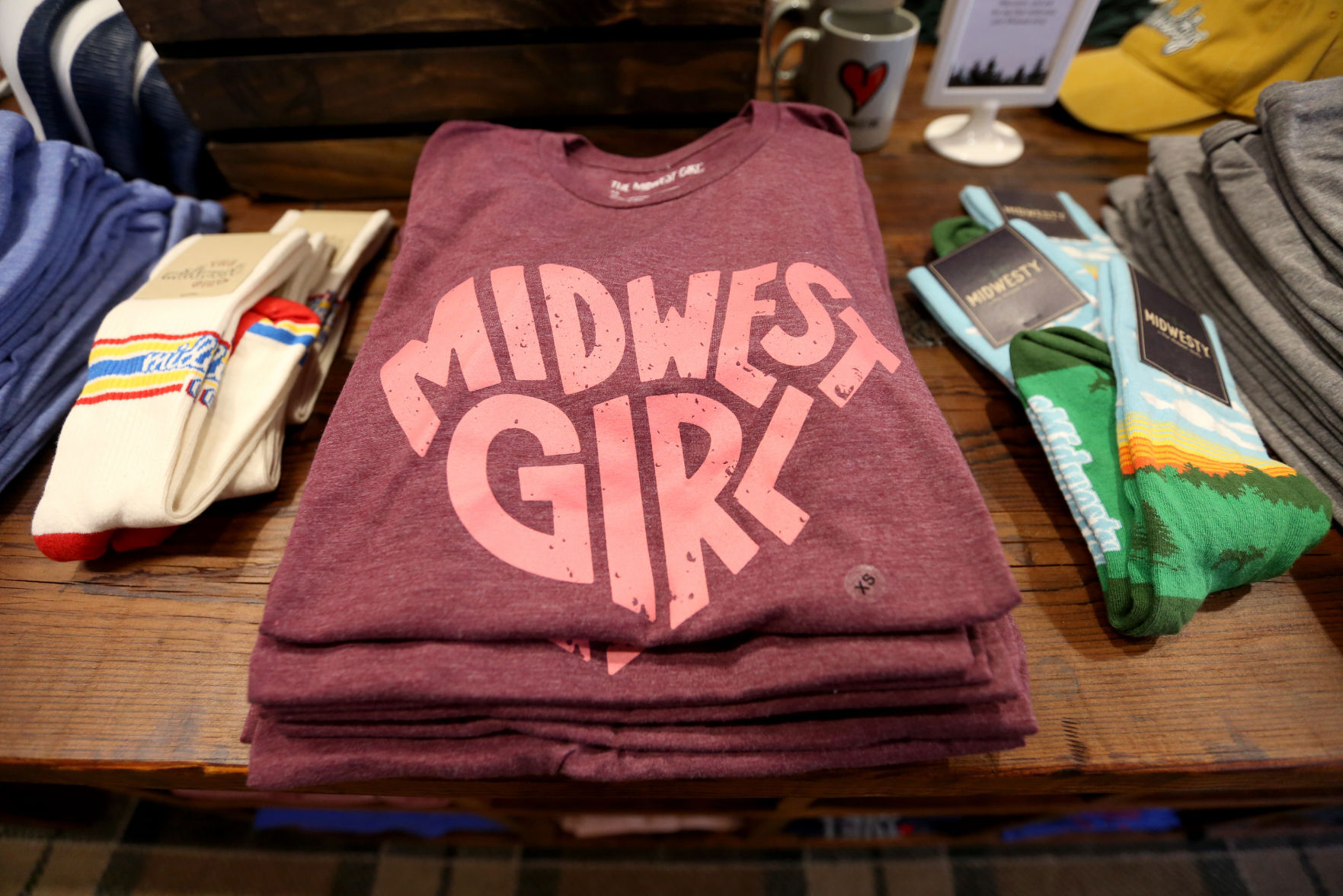 Merchandise is displayed at The Midwest Girl in Dubuque last year. PHOTO CREDIT: JESSICA REILLY