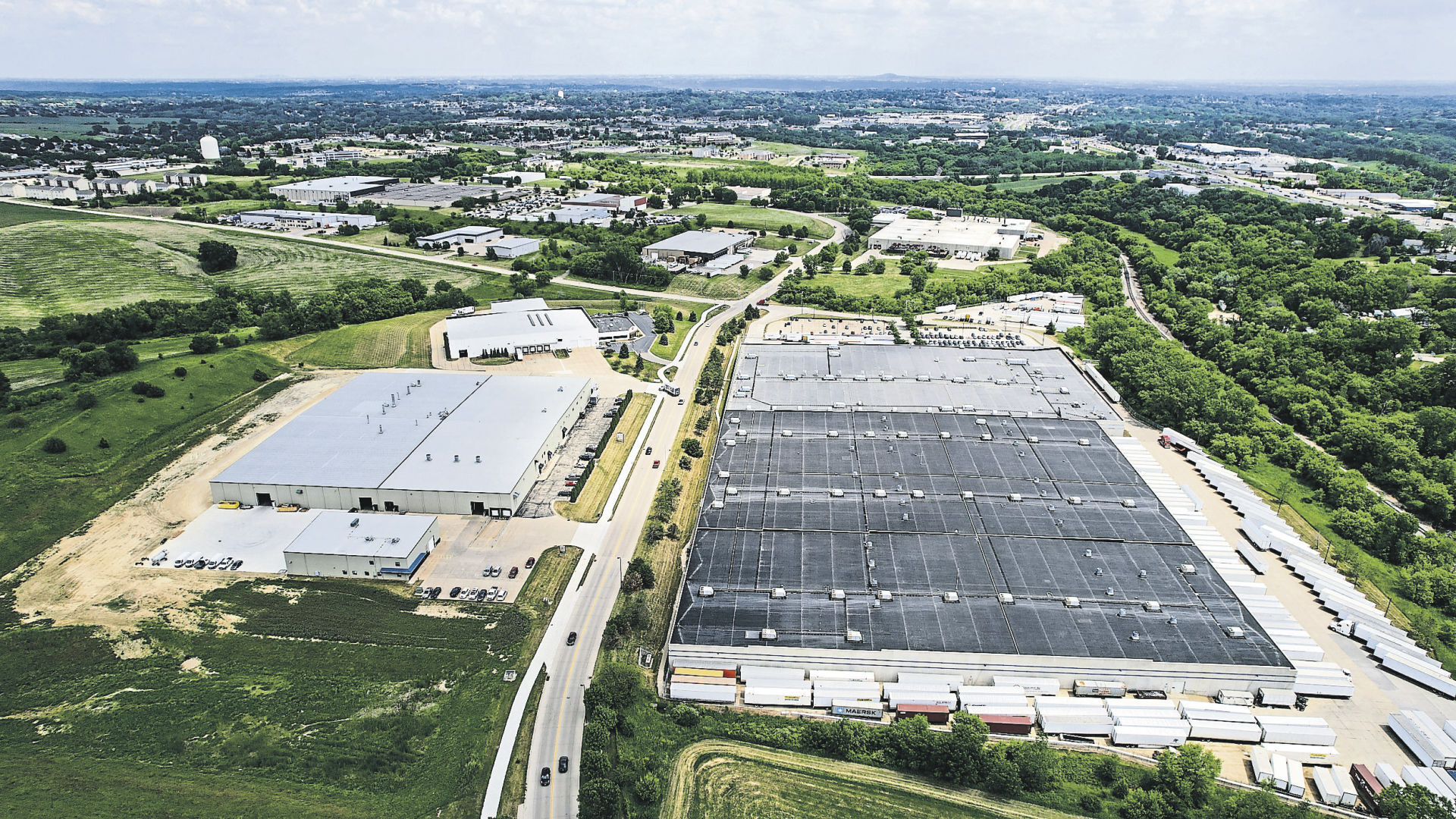 Businesses fill Dubuque’s Industrial Park along Chavenelle Road.    PHOTO CREDIT: Dave Kettering