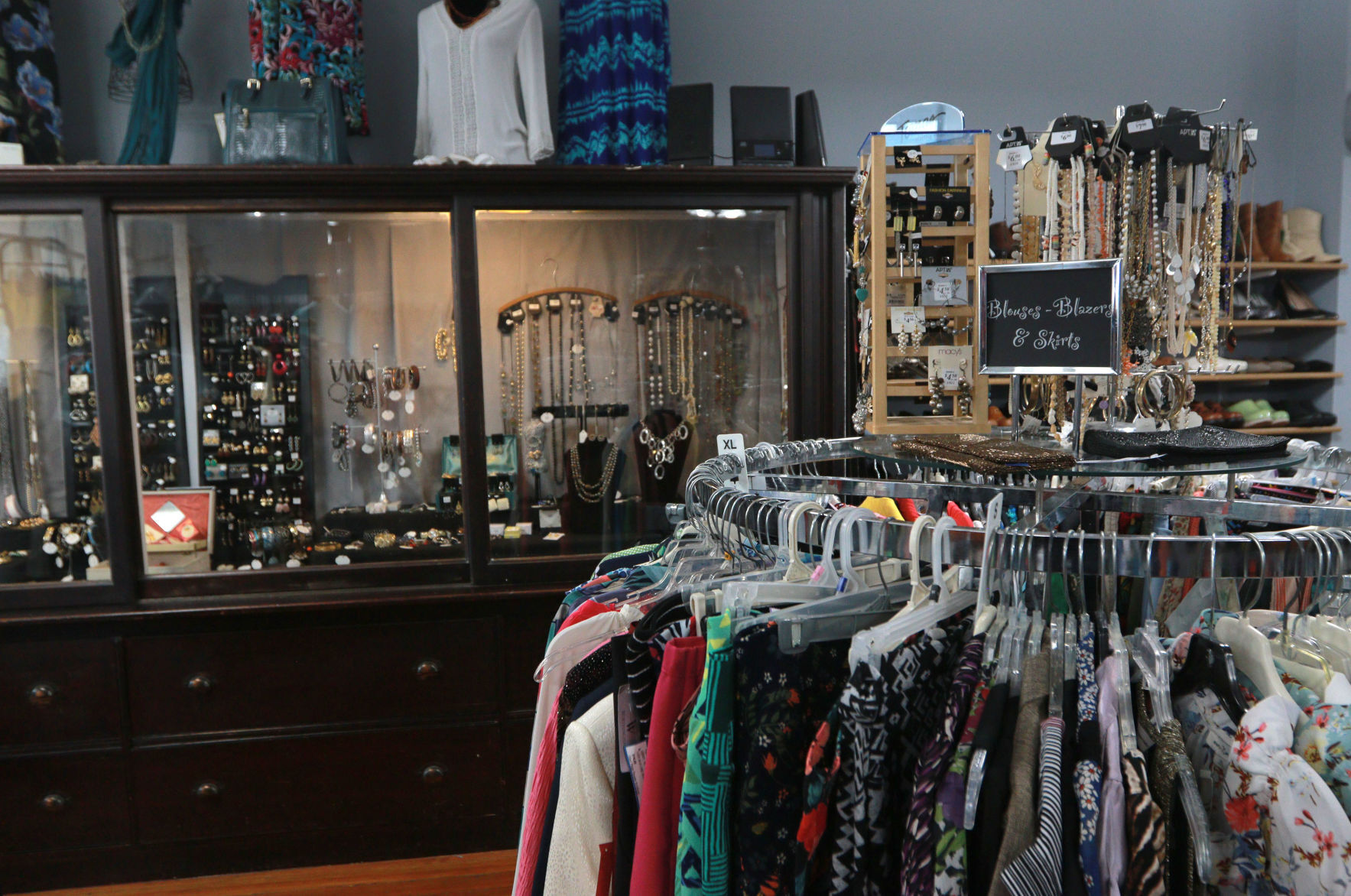 Glad Rags Boutique, in Stockton, Ill., on Friday, July 9, 2021.    PHOTO CREDIT: Katie Goodale