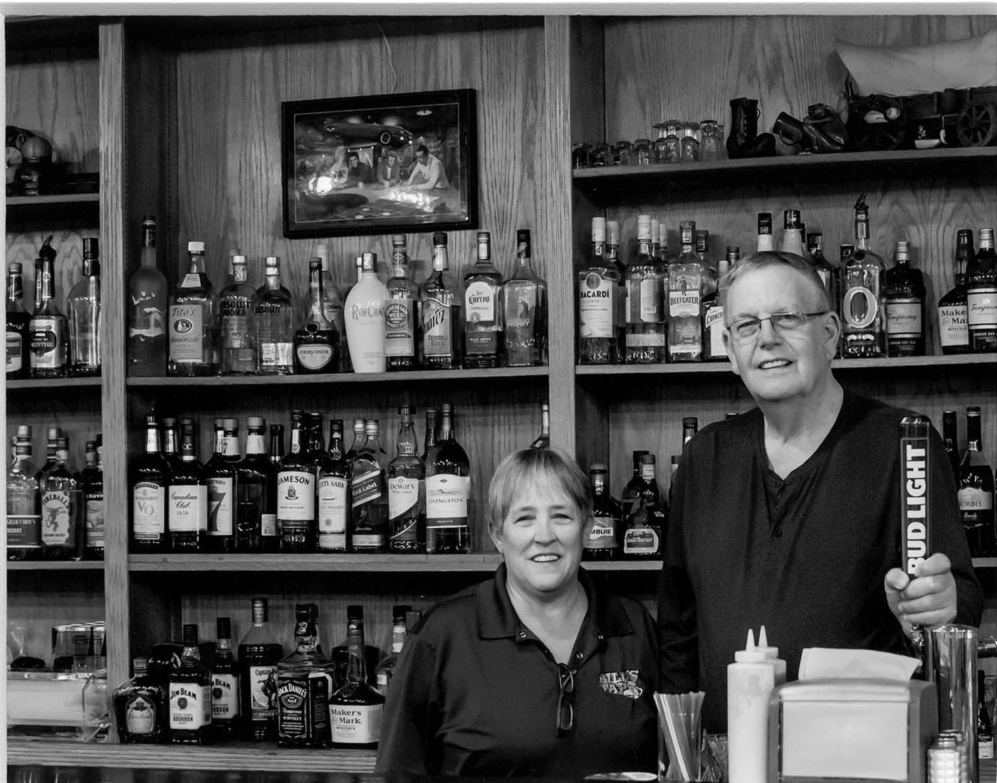 Randy and Annie Schroeder sold Bill’s Tap to Randy’s younger brother Brian Schroeder after 42 years in business.    PHOTO CREDIT: Contributed Photo