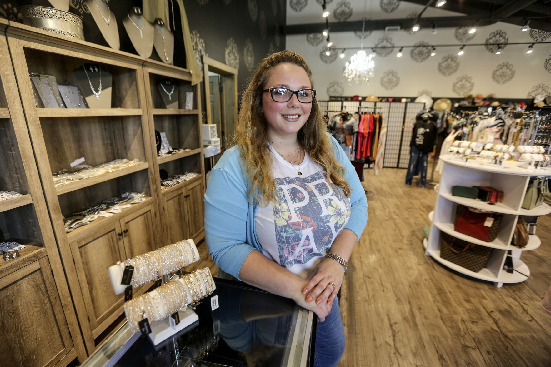 Ali Bandy became the new owner of Accessorize Me in Dubuque earlier this month.    PHOTO CREDIT: Dave Kettering