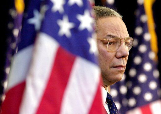 Colin Powell former Joint Chiefs chairman and secretary of state, has died from COVID-19 complications, his family said today.    PHOTO CREDIT: KENNETH LAMBERT
