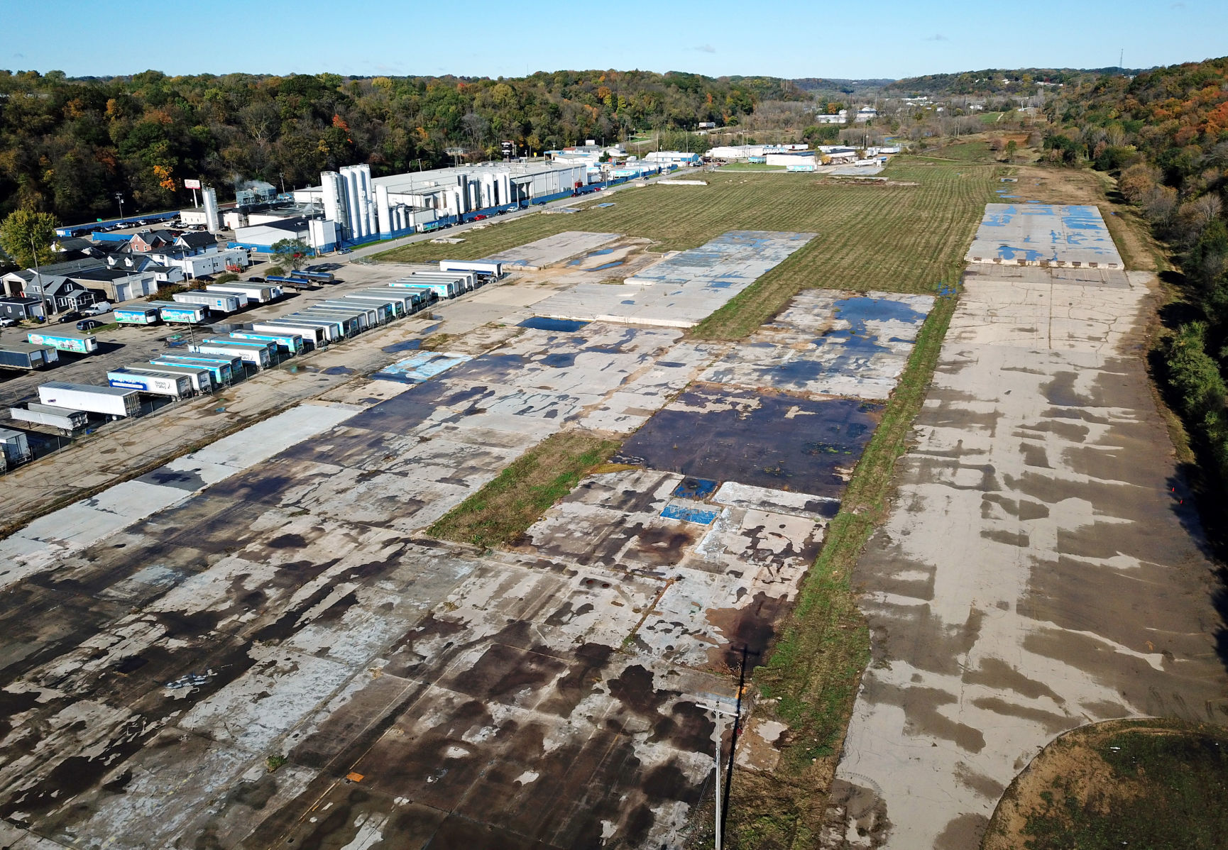 The City of Dubuque will use grant funding to study possible future uses of the former Flexsteel Industries site along Jackson Street.    PHOTO CREDIT: JESSICA REILLY