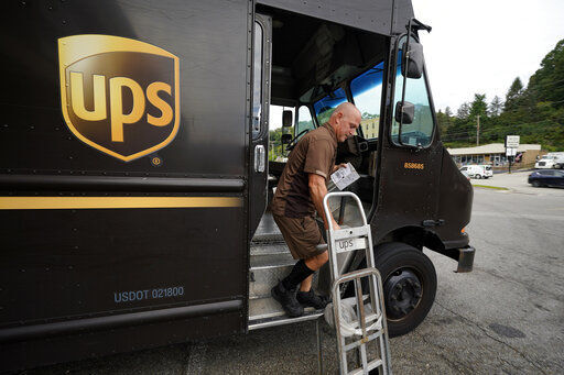 United Parcel Service Inc. reported third-quarter profit of $2.33 billion today.    PHOTO CREDIT: Gene J. Puskar