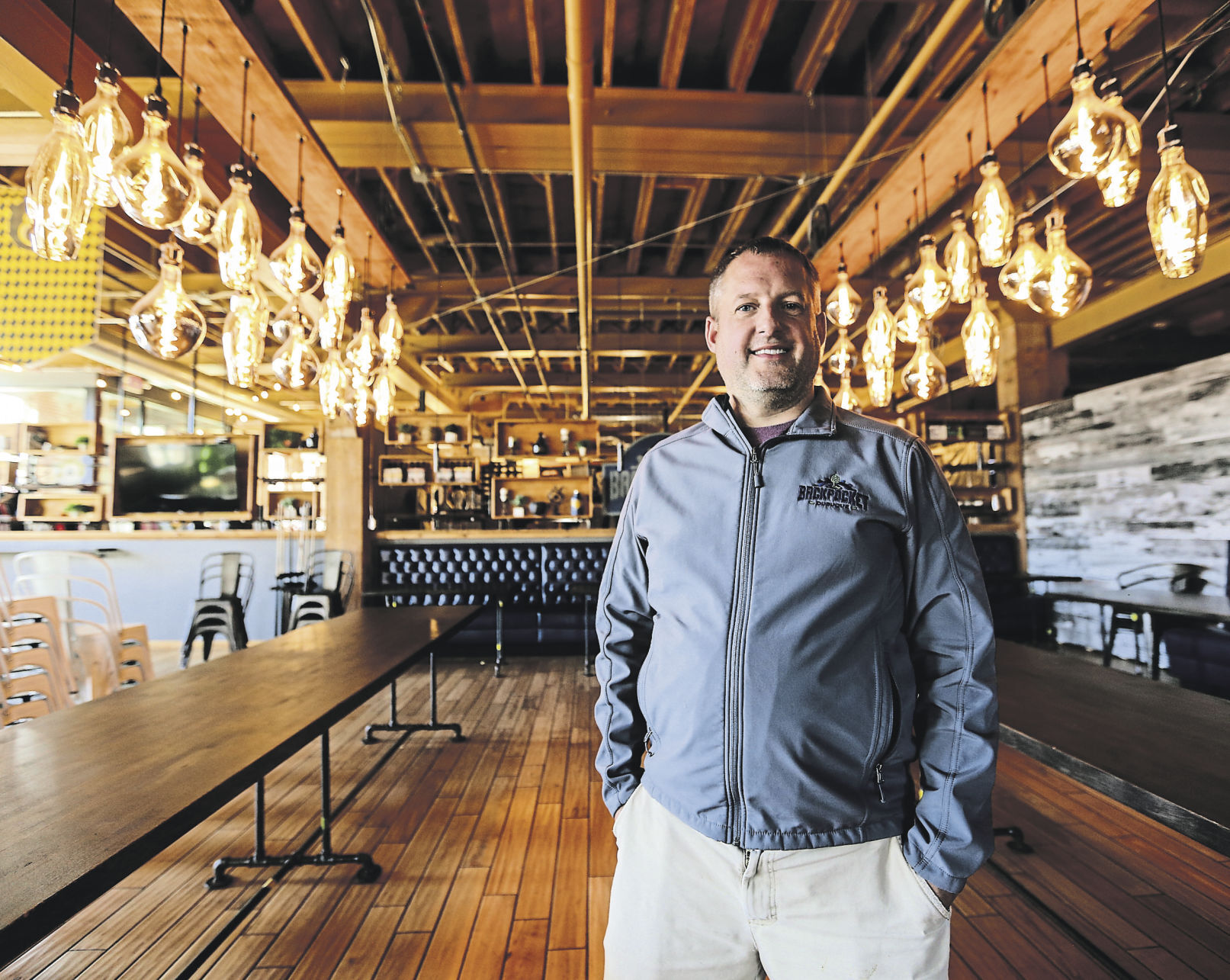 Jacob Simmons is the owner of Backpocket Dubuque.    PHOTO CREDIT: Dave Kettering