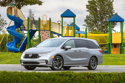 This photo provided by Honda shows the 2022 Honda Odyssey, which has been Edmunds