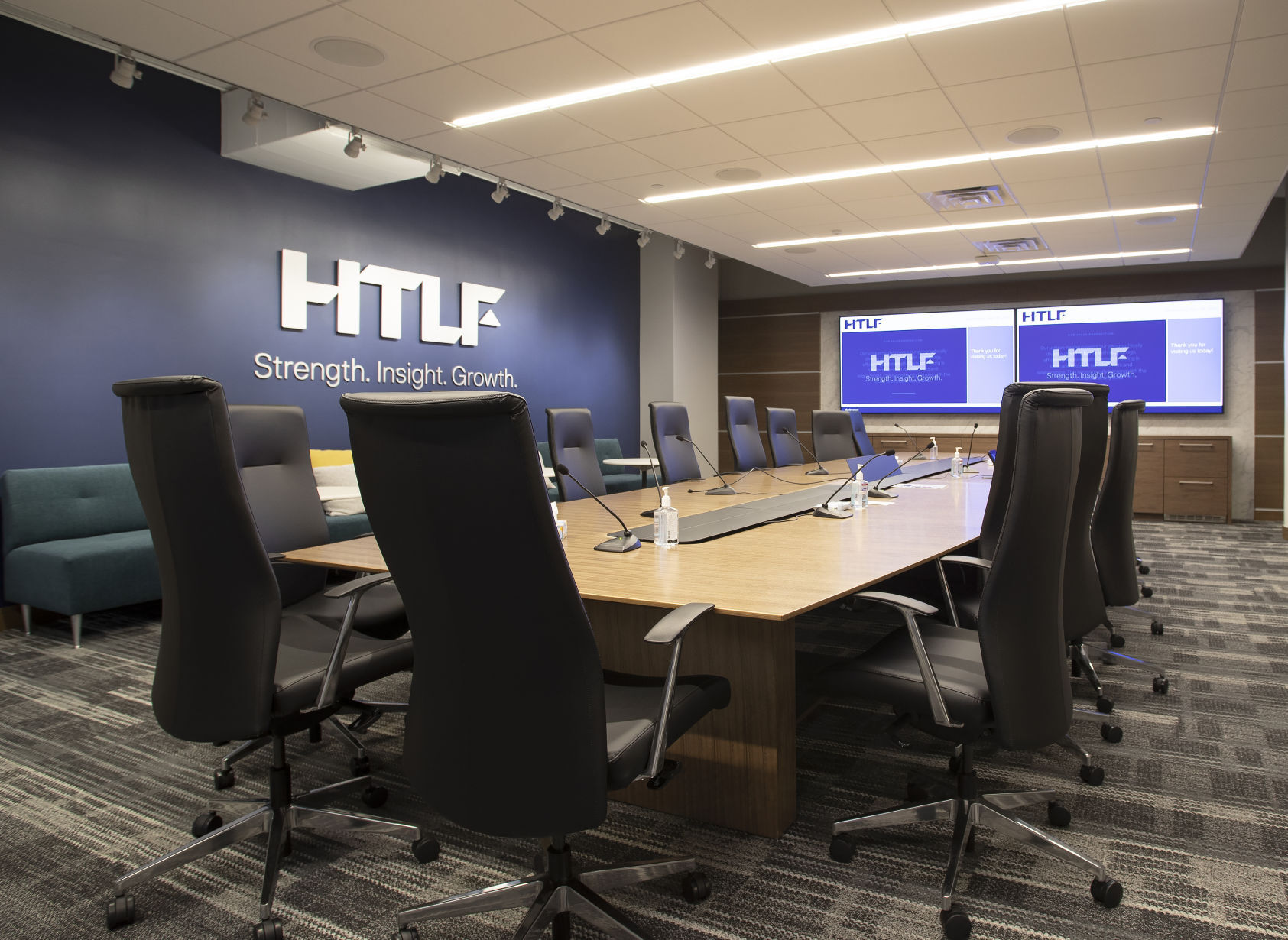 A conference room at the recently renovated building at 700 Lucust Street in Dubuque on Wednesday, Dec. 8, 2021.    PHOTO CREDIT: Stephen Gassman