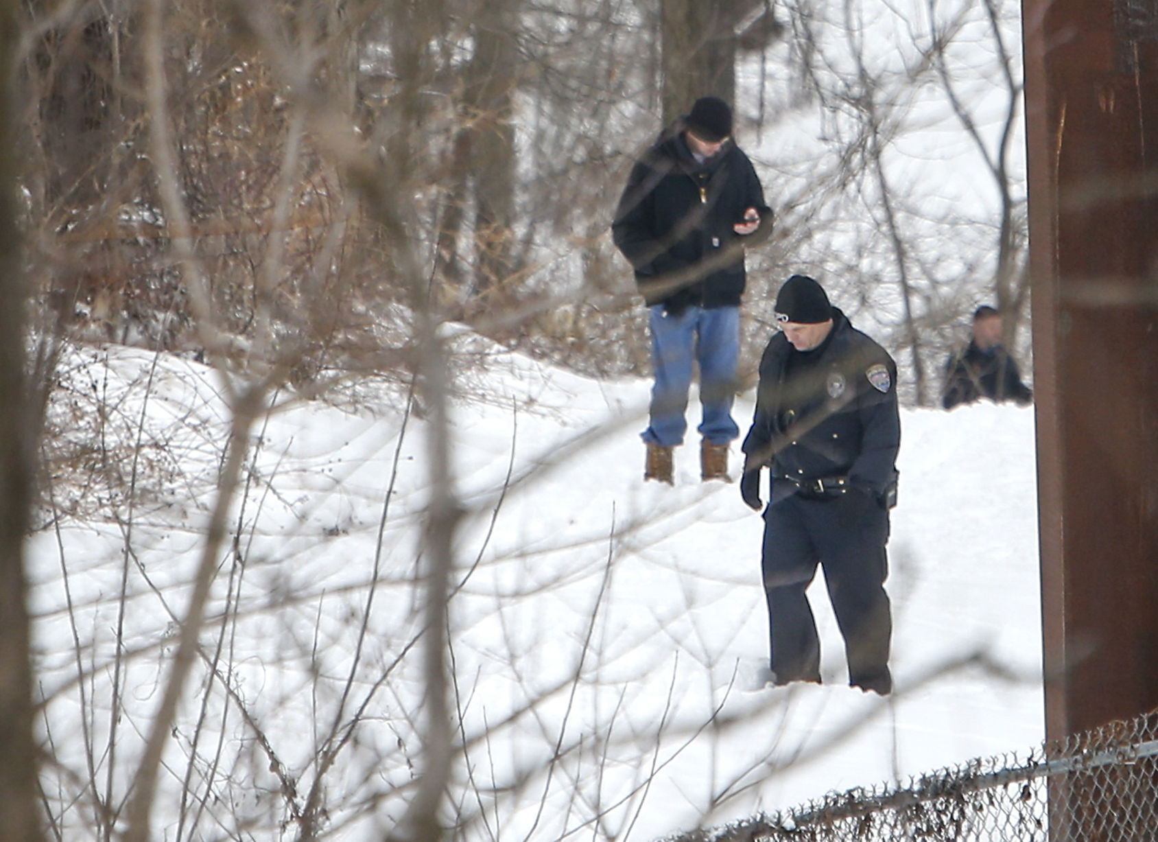 Dubuque police investigate a death at Dubuque Arboretum & Botanical Gardens on Monday, Feb. 1, 2021.    PHOTO CREDIT: Dave Kettering