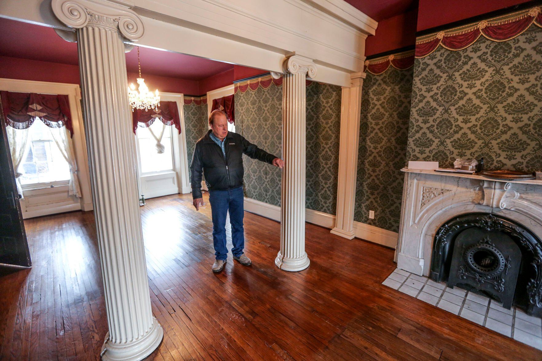 Galena, Ill., resident Jim Ryndak is working to refurbish the property at 1004 Park Ave. in the city that housed Annie Wiggins Guest House bed-and-breakfast. Once the renovations are complete, Ryndak will open an inn named The Mansion on Park Avenue this spring.    PHOTO CREDIT: Dave Kettering