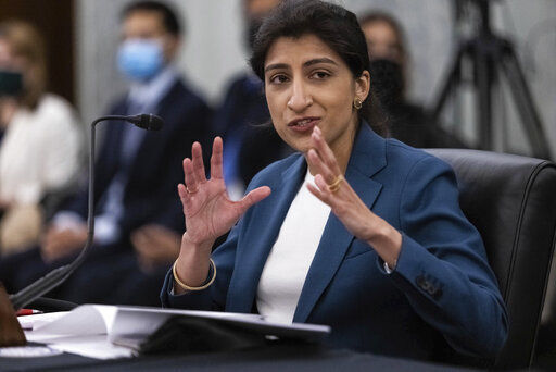 Lina Khan, nominee for Commissioner of the Federal Trade Commission.    PHOTO CREDIT: Graeme Jennings