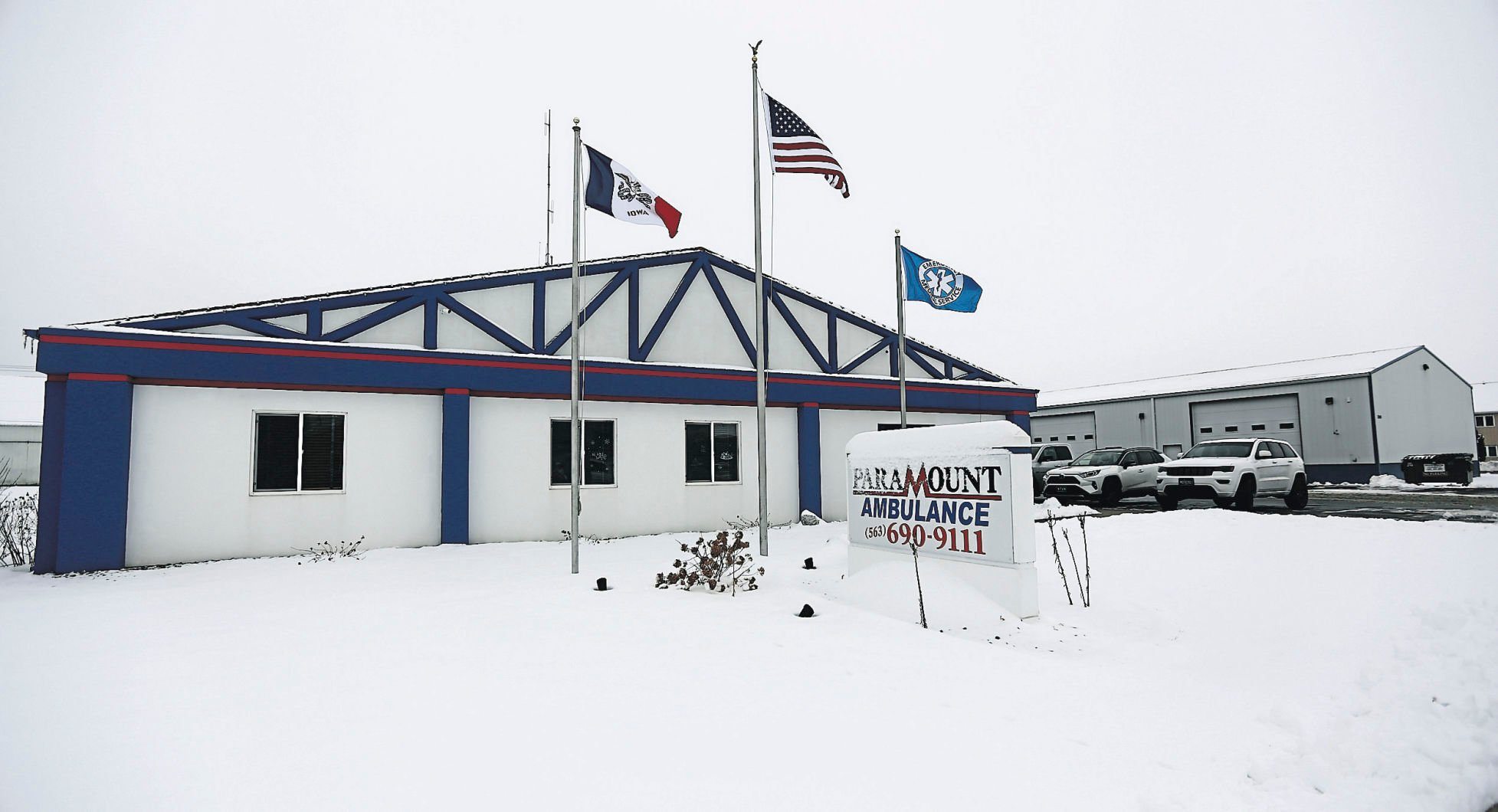 Paramount Ambulance located on Wolff Road in Dubuque.    PHOTO CREDIT: Dave Kettering