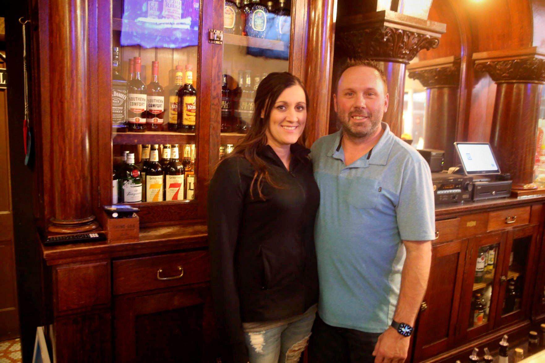 Jody and Russ Steger took over as the new owners of The Palace Saloon in November.    PHOTO CREDIT: Don Zieser • Staff Photo
